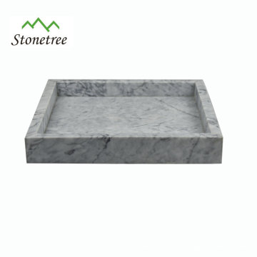 bandeja quadrada de mármore pedra natural